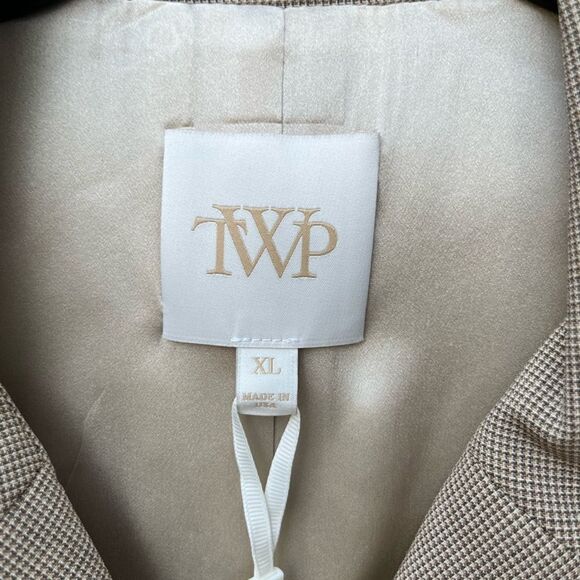NEW TWP cropped perfect waiter blazer in camel multi size XL/L - Picture 8 of 9